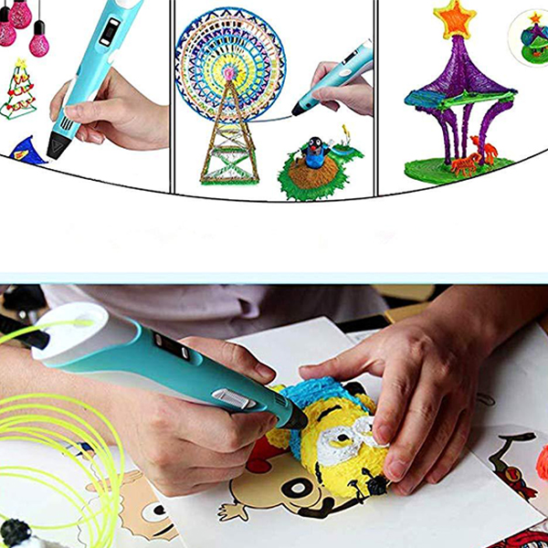 3Dpen, inovatívne pero na vytváranie 3D kresieb v 3 rôznych farbách - Image 8