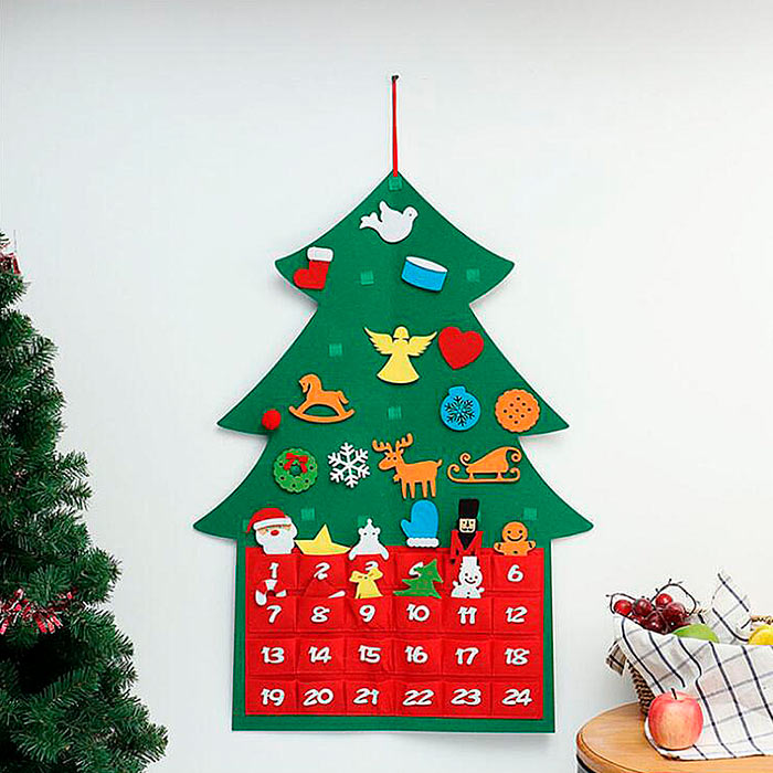 AdventTree, vlnený vianočný stromček s kalendárom - Image 4