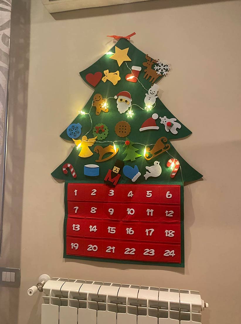 AdventTree, vlnený vianočný stromček s kalendárom - Image 9