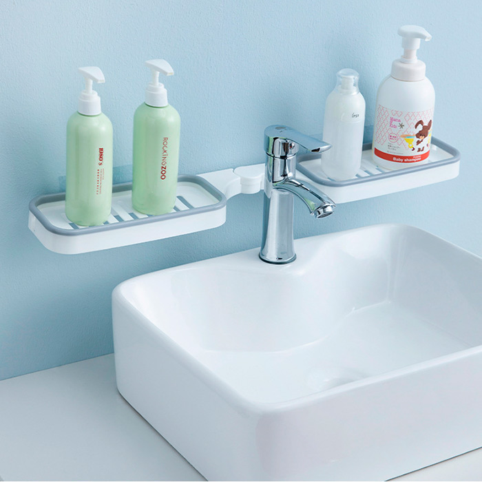 BathroomShelf, polička do kúpeľne, ktorú je možné nainštalovať v uhle 90° alebo 180° - Image 3
