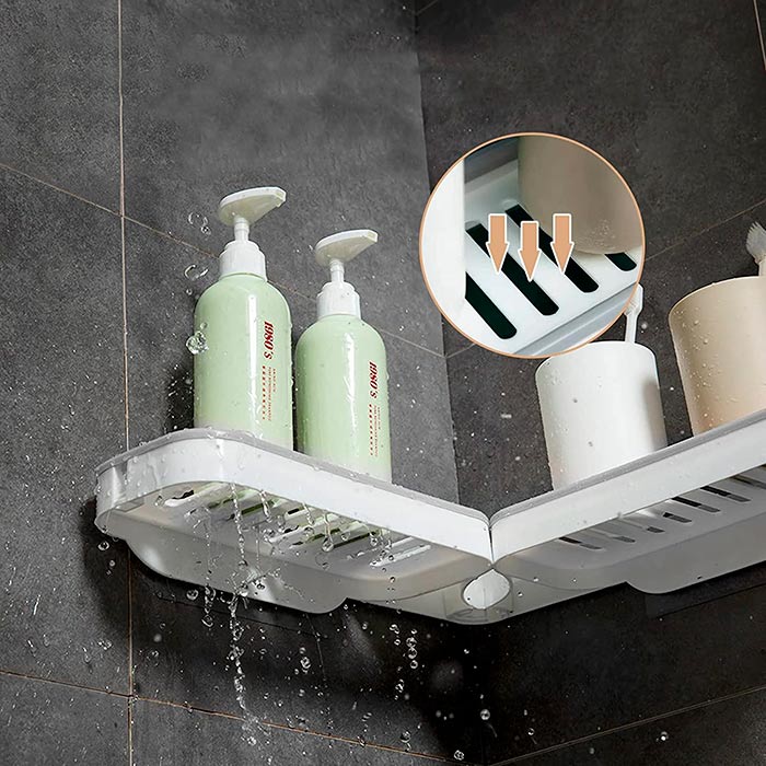 BathroomShelf, polička do kúpeľne, ktorú je možné nainštalovať v uhle 90° alebo 180° - Image 6