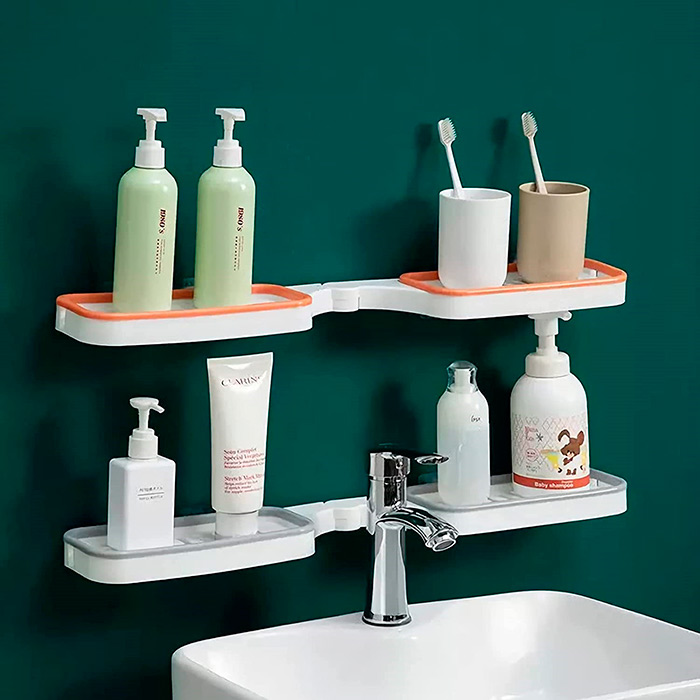 BathroomShelf, polička do kúpeľne, ktorú je možné nainštalovať v uhle 90° alebo 180° - Image 8