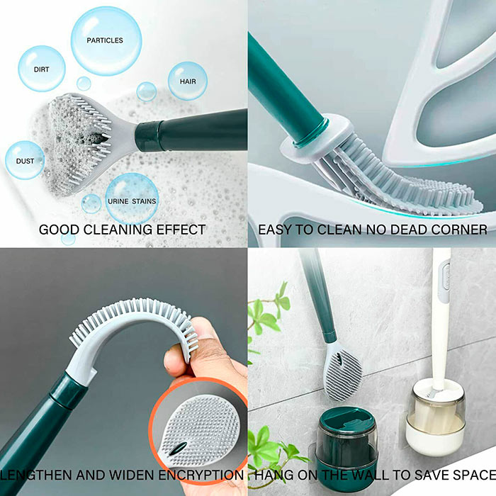 BestBrush, revolučná toaletná kefa s tlačidlom na dávkovanie čistiaceho prostriedku - Image 5