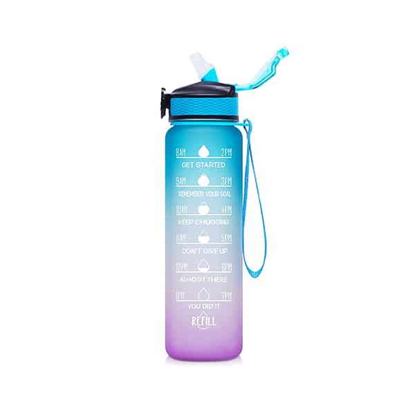 BottleBundle, Motivačná fľaša na vodu + 5-dielna sada cvičebných gúm - Image 6