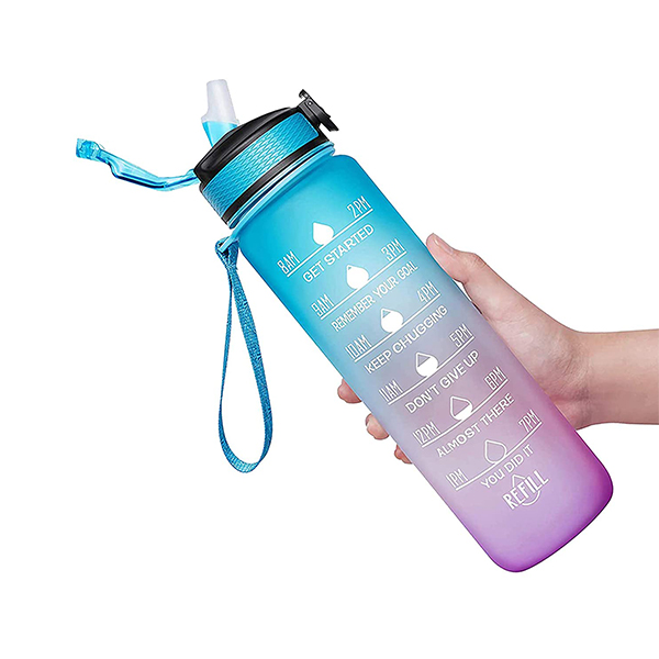 BottleBundle, Motivačná fľaša na vodu + 5-dielna sada cvičebných gúm - Image 7