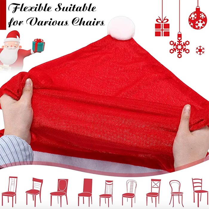 ChairSanta, sviatočný poťah na stoličku (4 kusy) - Image 4