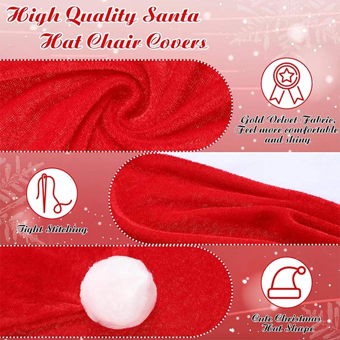 ChairSanta, sviatočný poťah na stoličku (4 kusy) - Image 5
