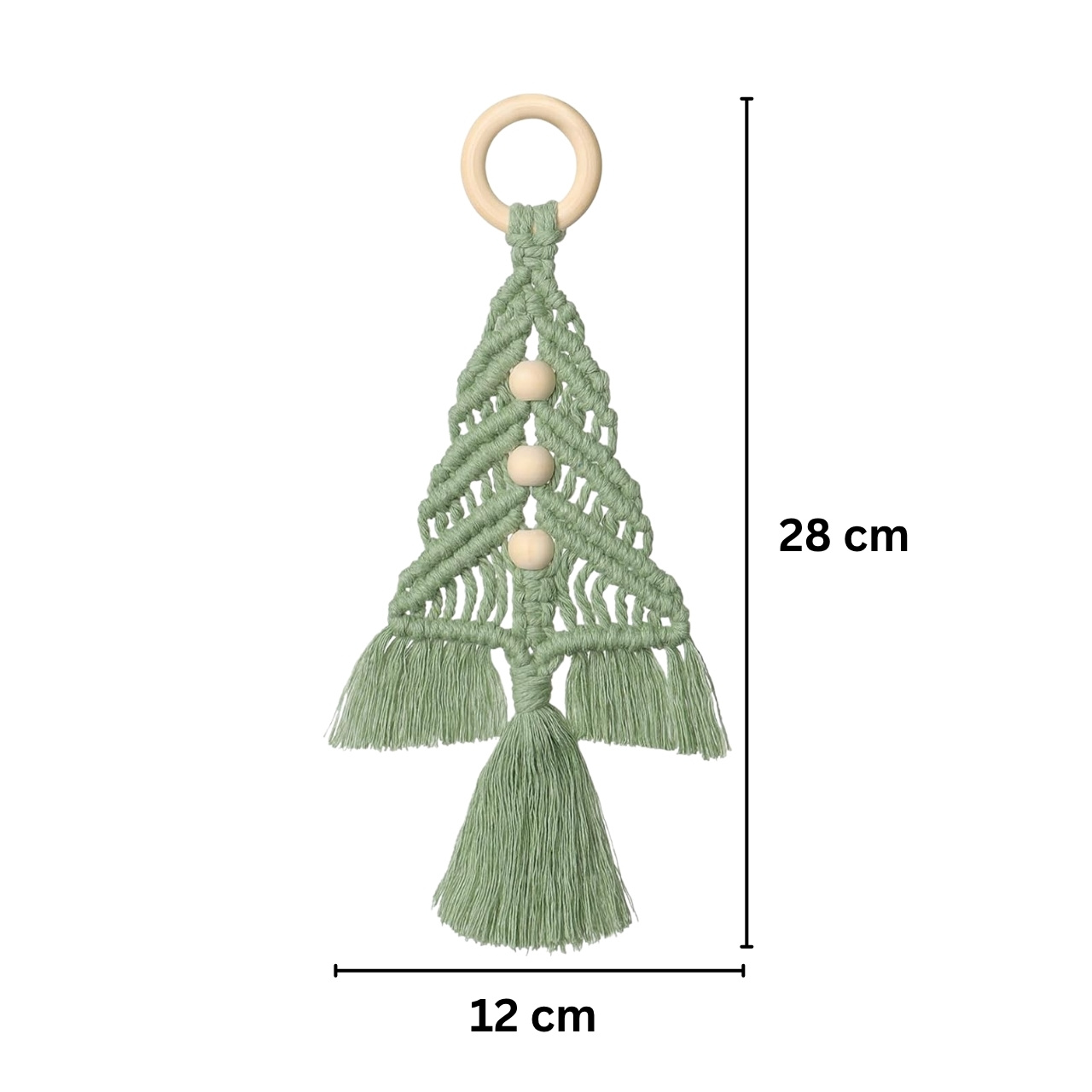 CraftKit, vianočná súprava na výrobu macramé ozdôb - Image 3