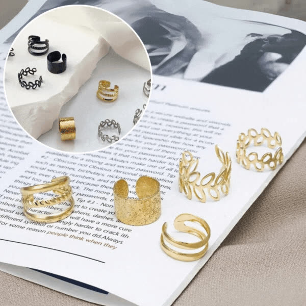 CuffEar, set of 5 non-piercing earrings - video