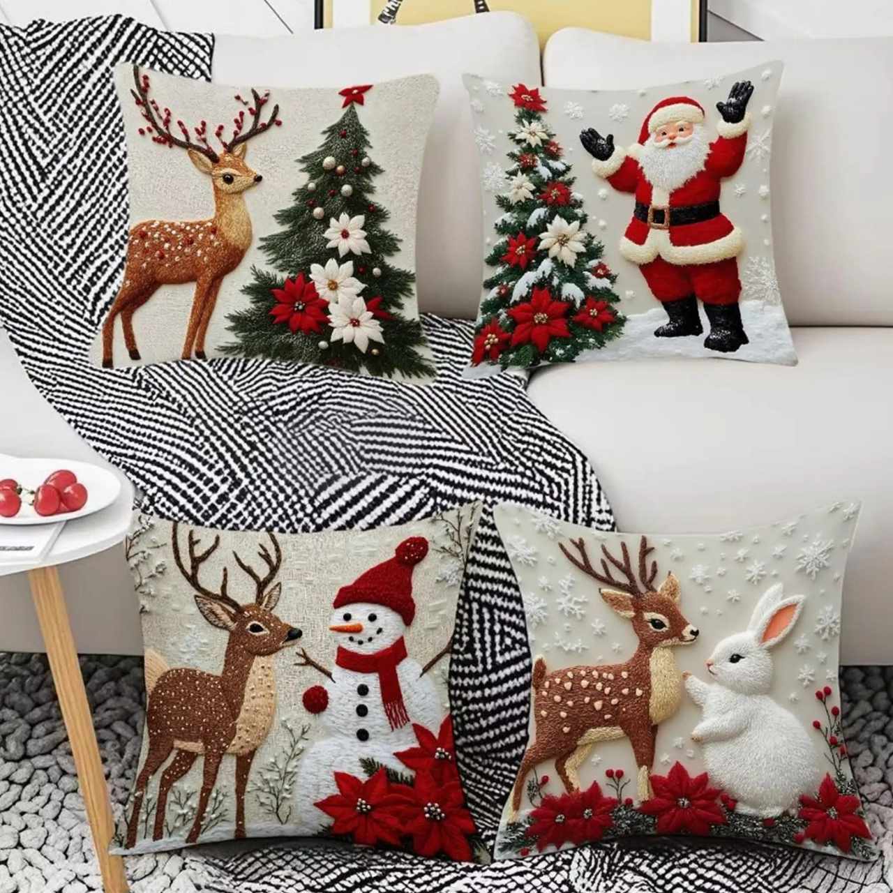 CutePillows, vianočné obliečky na vankúše (4 kusy) - Image 9