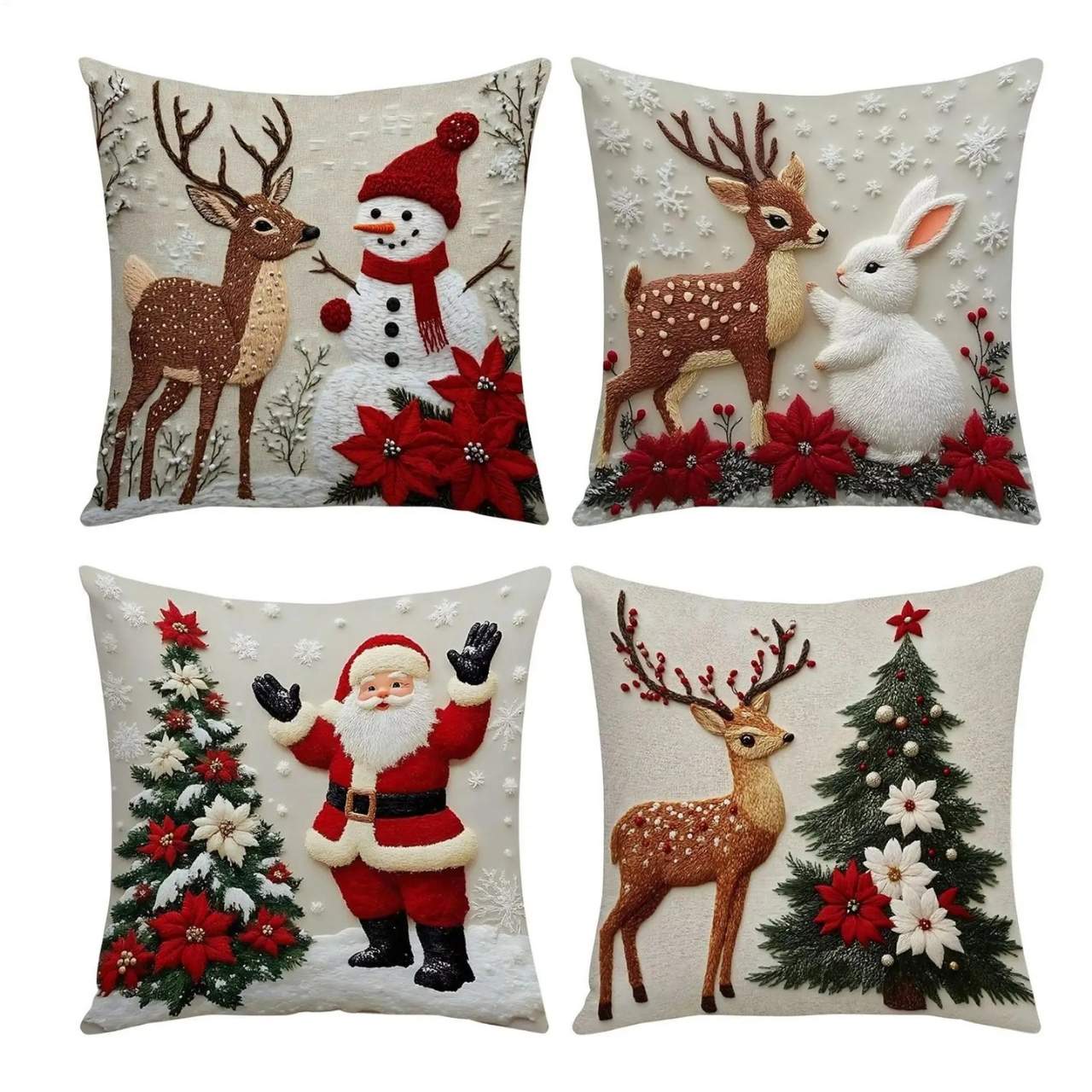 CutePillows, vianočné obliečky na vankúše (4 kusy) - Image 6
