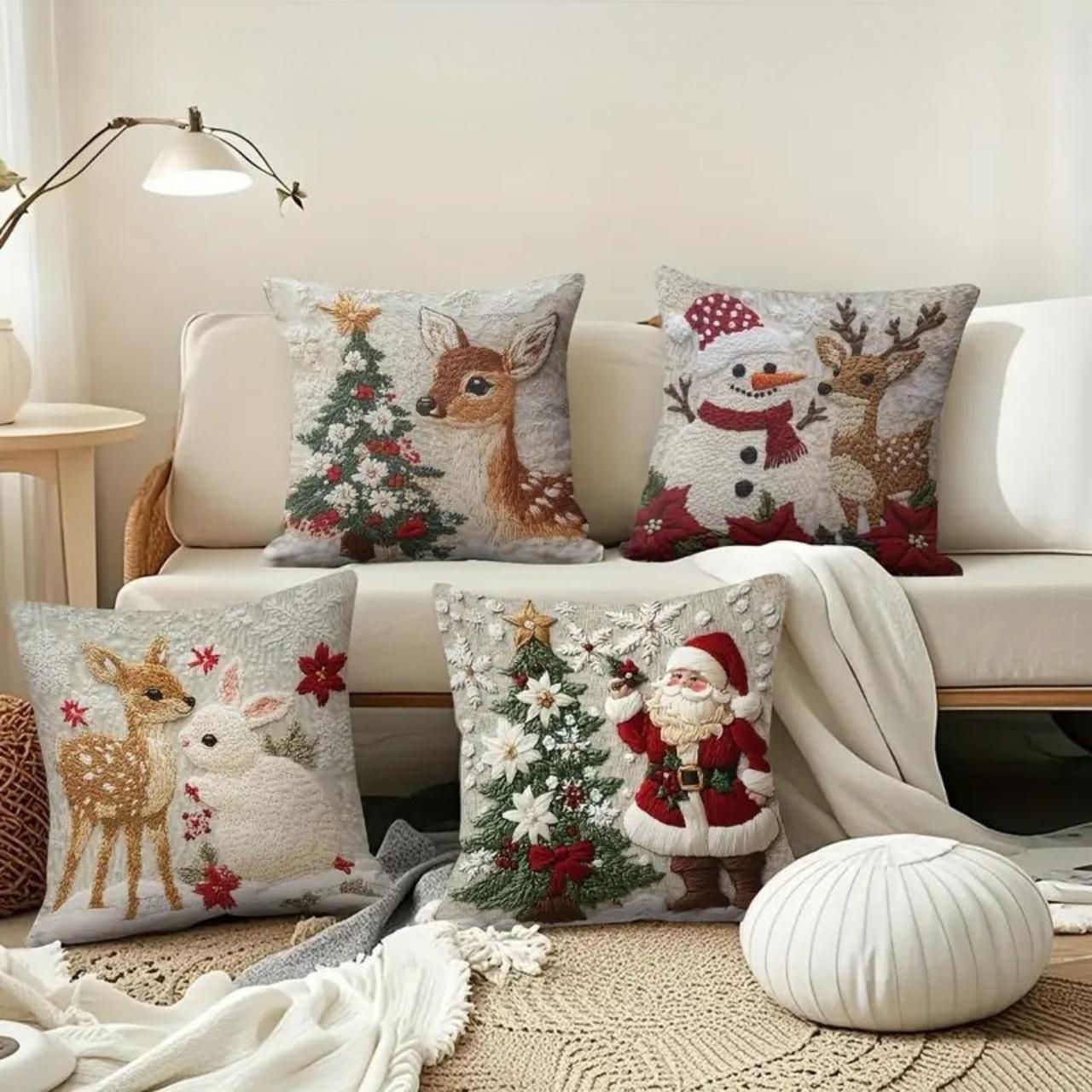 CutePillows, vianočné obliečky na vankúše (4 kusy) - Image 5