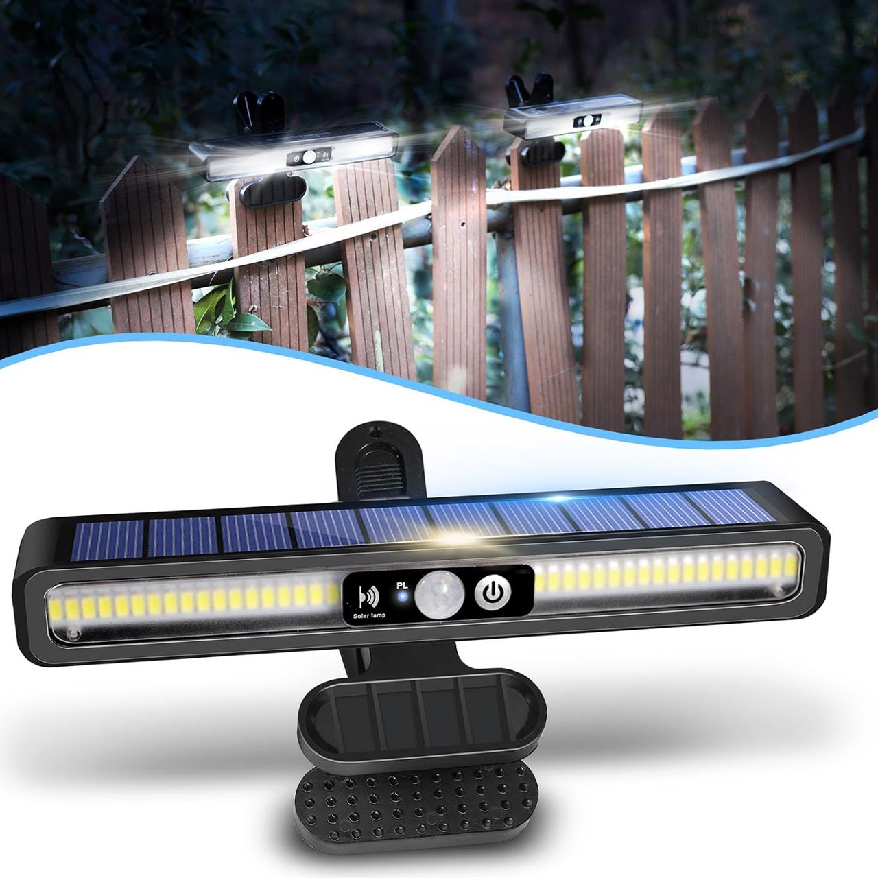 LampClip, vonkajšia solárna lampa s pohybovým senzorom