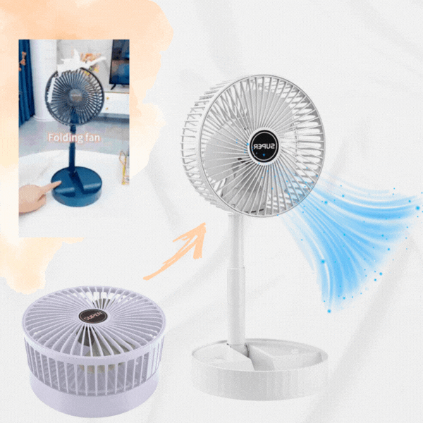 3 v 1 skladací ventilátor, FoldFan