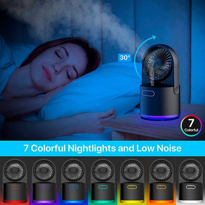 FanMist, ventilátor, ktorý ochladzuje a zvlhčuje miestnosť - Image 4