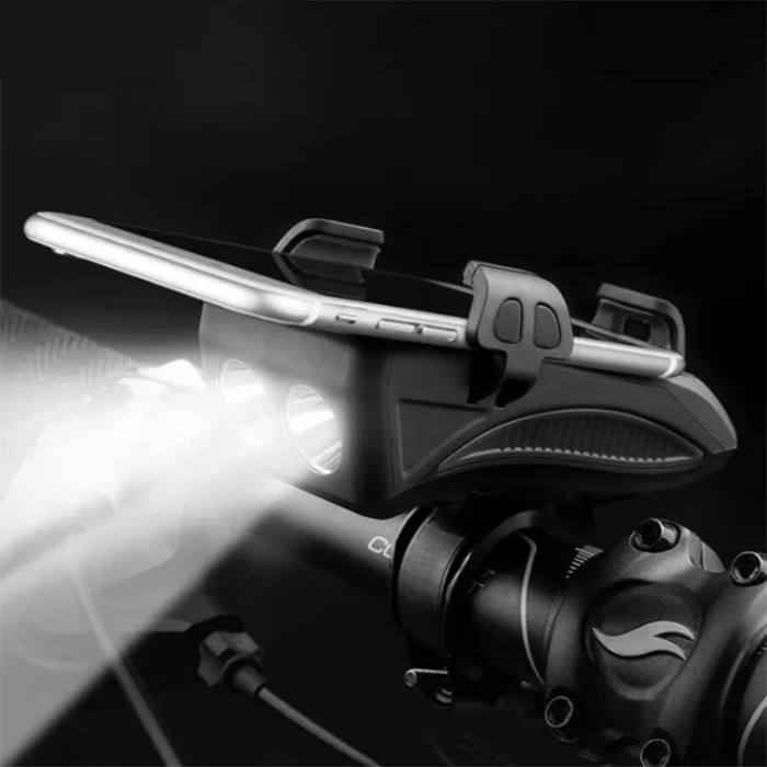FastBike, svetlo na bicykel, nabíjacia stanica, držiak na telefón a zvonček v jednom - Image 3