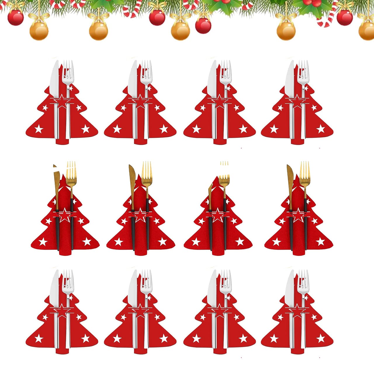 Festives, 12-dielna súprava vianočného príbora - Image 2