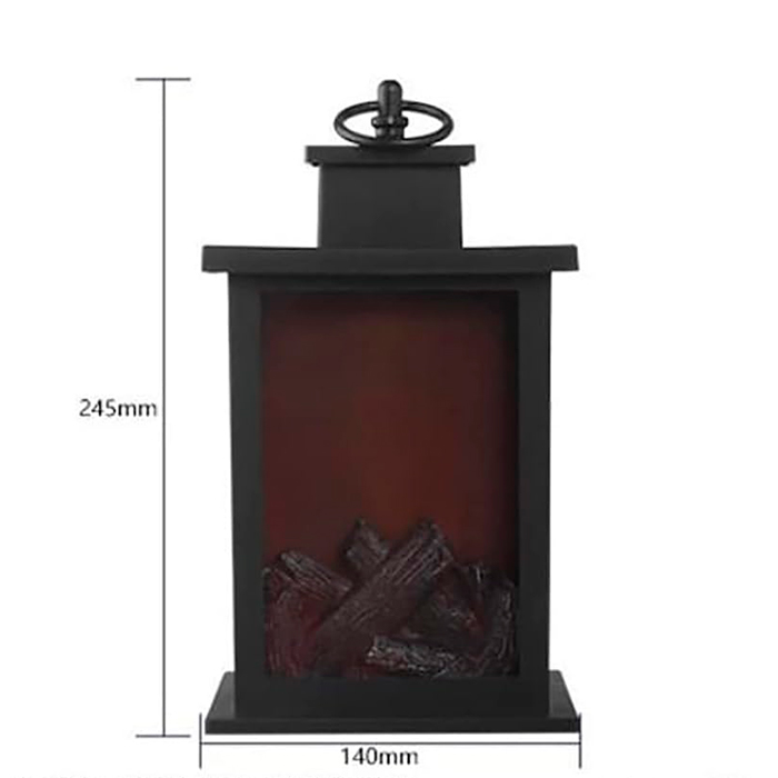 FireLantern, dekoratívna lampa s vzhľadom krbu a virtuálnym ohňom - Image 2