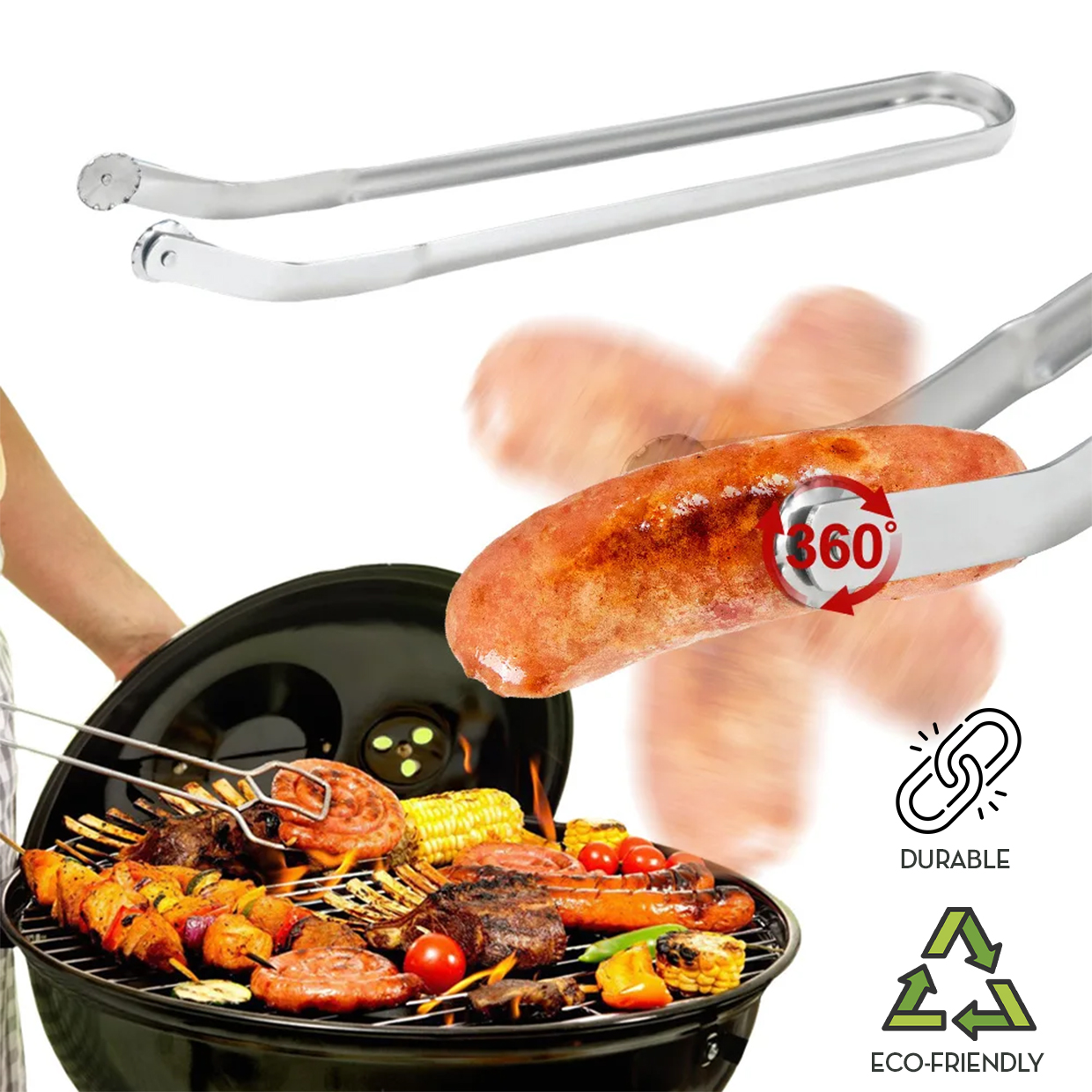 FlipBBQ, gadget na otáčanie mäsa a zeleniny na grile - Image 7