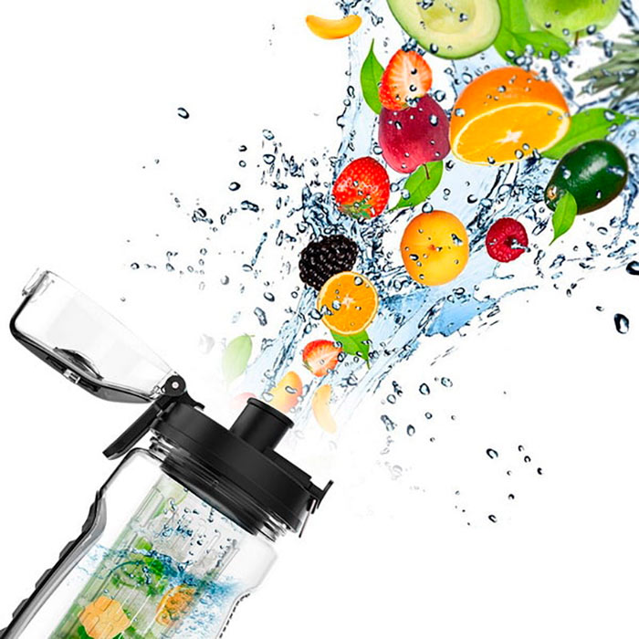 FruitBottle, fľaša na vodu s infuzérom na ovocie, bylinky alebo čaj (1000 ml) - Image 9