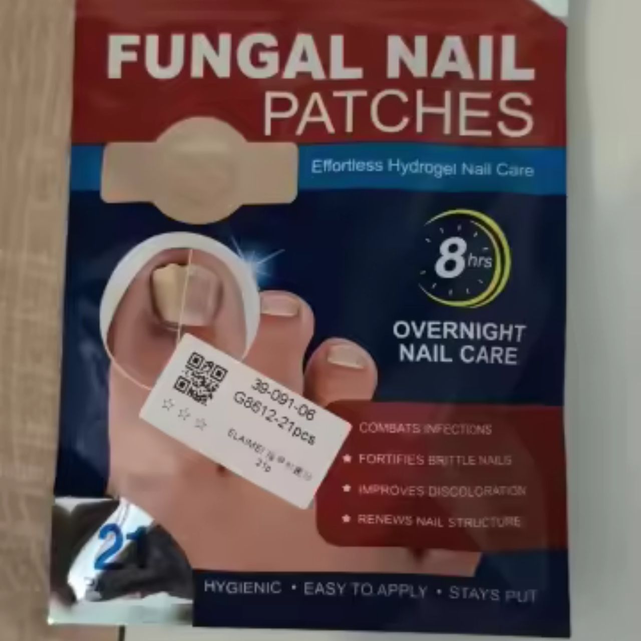 FungalPatches, obnovujúce náplasti na starostlivosť o poškodené nechty (21 ks.) - Image 2