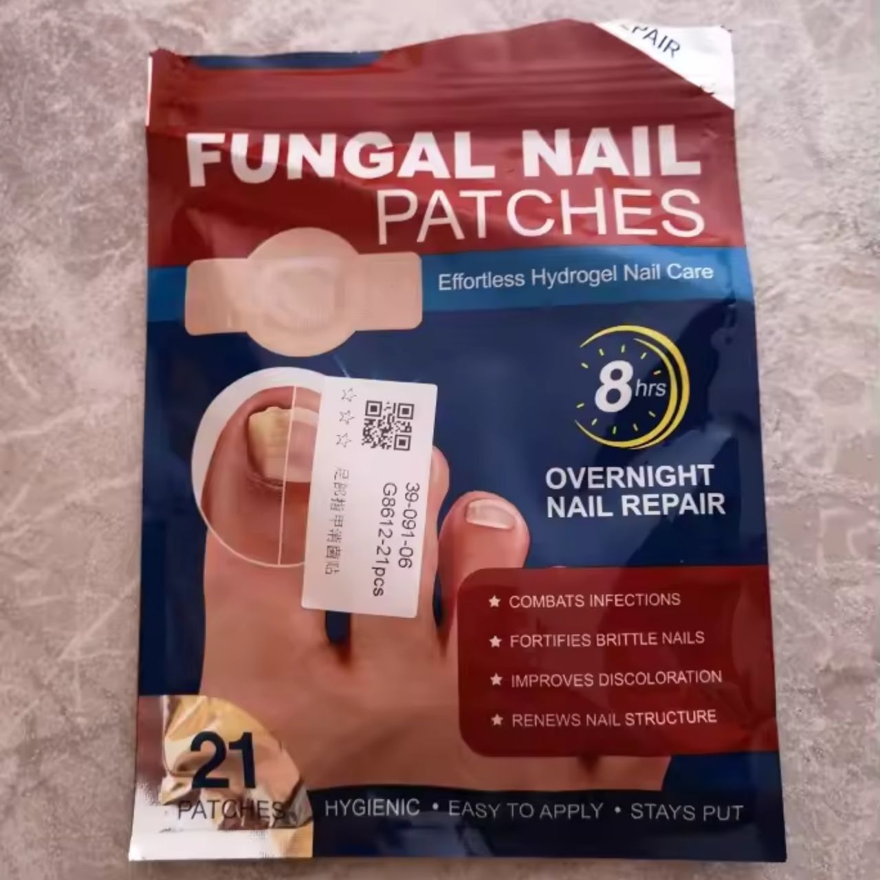 FungalPatches, obnovujúce náplasti na starostlivosť o poškodené nechty (21 ks.) - Image 5