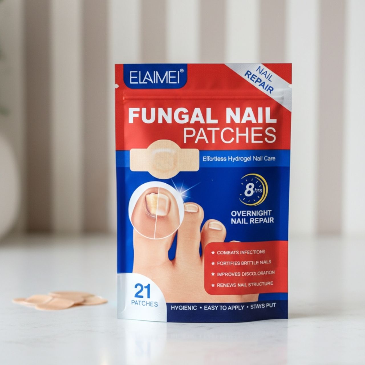 FungalPatches, obnovujúce náplasti na starostlivosť o poškodené nechty (21 ks.) - Image 9