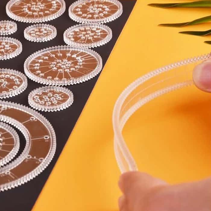 GeoArtKit, 27-dielna sada na kreslenie s geometrickými spirografmi - Image 5