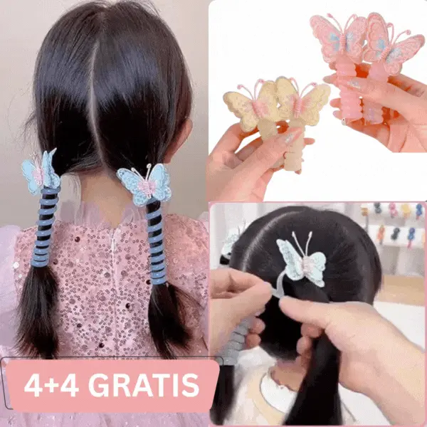 HAIRTIE, Motýlikové elastické gumičky 4+4 ZADARMO - Image 1