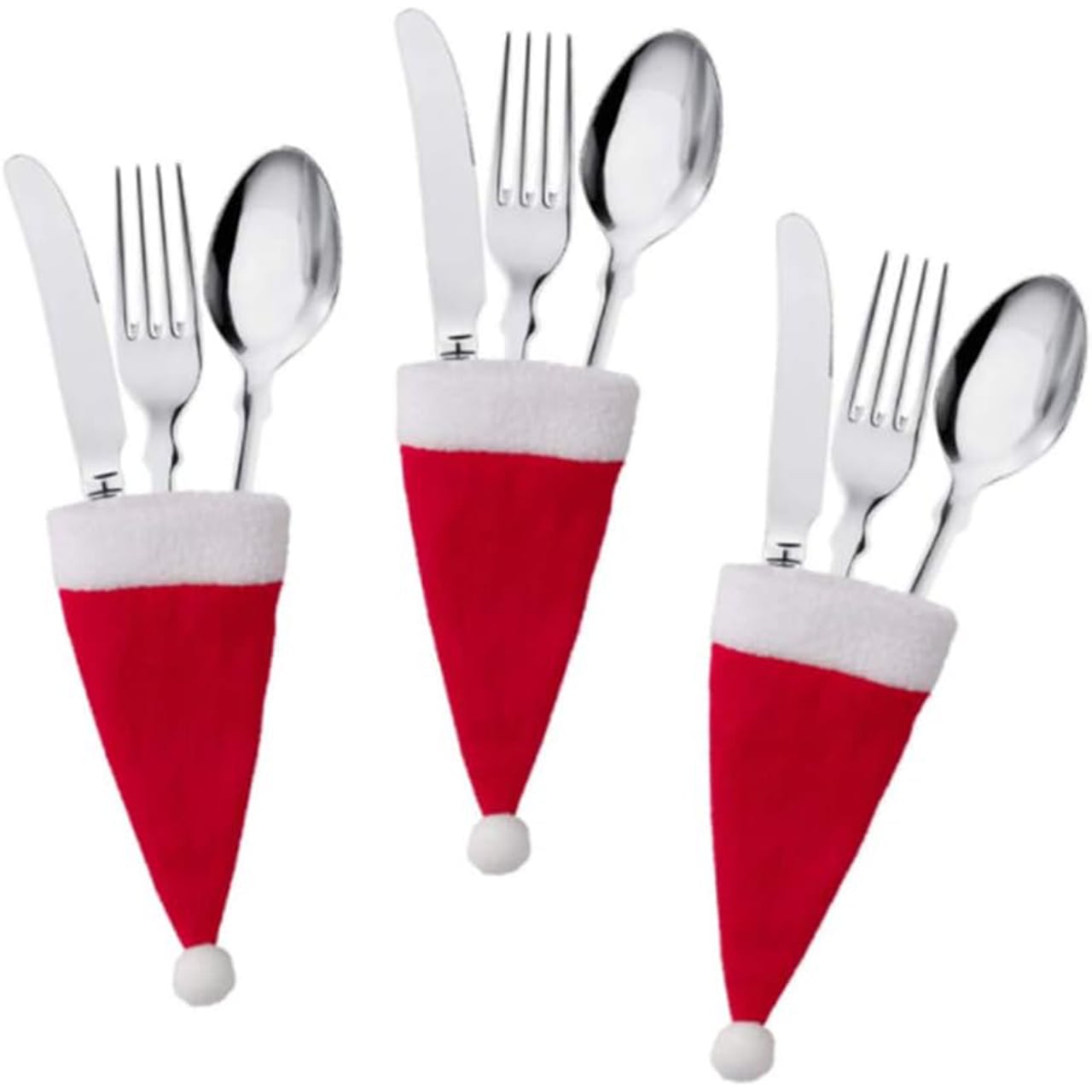 HatBundle, podložka pod tanier v tvare Santa klobúka (20 kusov) a slávnostný poťah na stoličku (4 kusy) - Image 3