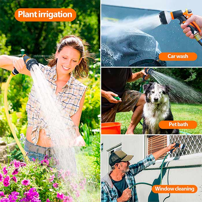 HoseSpray postrekovač, sada s tryskou na záhradnú hadicu, hadicovou spojkou a zavlažovacou pištoľou - Image 6