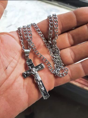 JesusNecklace, stříbrný řetízek s Ježíšem - Image 3