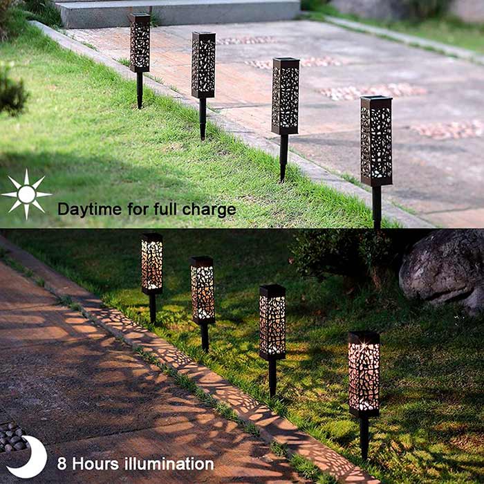 Záhradná lampa je vhodná do každého počasia!
