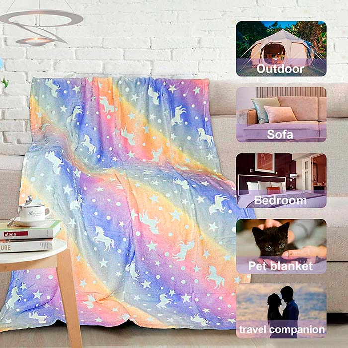 LuminousBlanket, detská deka, ktorá svieti v tme - Image 5
