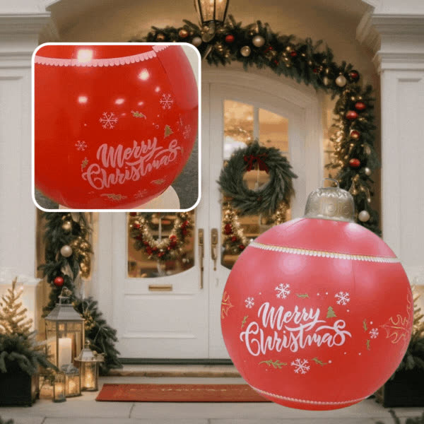 MERRY, Nafukovacie vianočné gule HolidayGlow - video