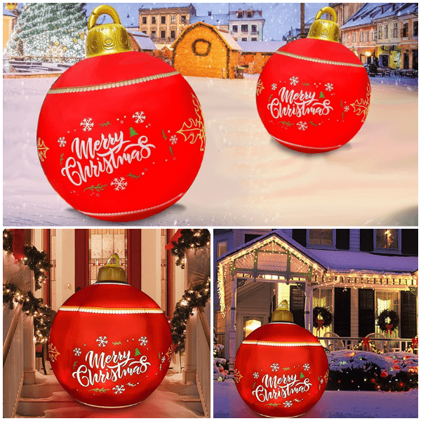 MERRY, Nafukovacie vianočné gule HolidayGlow - Image 6