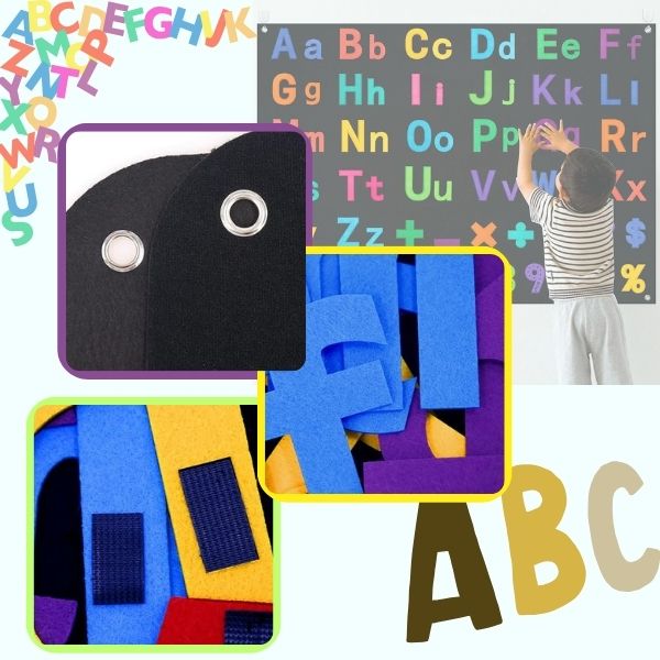 MSRIBOARD-ABC, Sada rozprávkových podložiek z filcu - Image 5