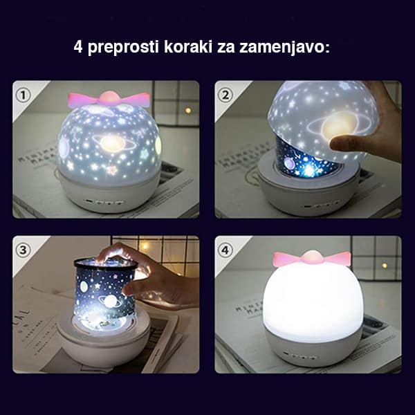 MagicLamp, dynamický projektor a lampa 2 v 1 so 6 rôznymi scénami - Image 8