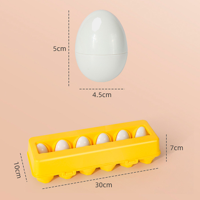 MatchingEggs, didaktická hračka - sada s krabičkou a 12 vajíčkami - Image 2