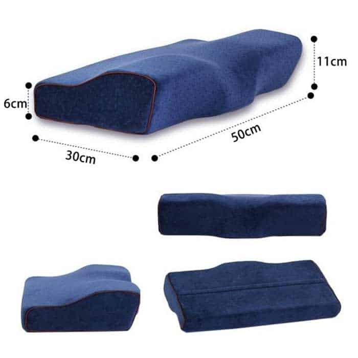 Ergonomický dizajn vankúša dokonale podopiera hlavu, krk, ramená a chrbát.