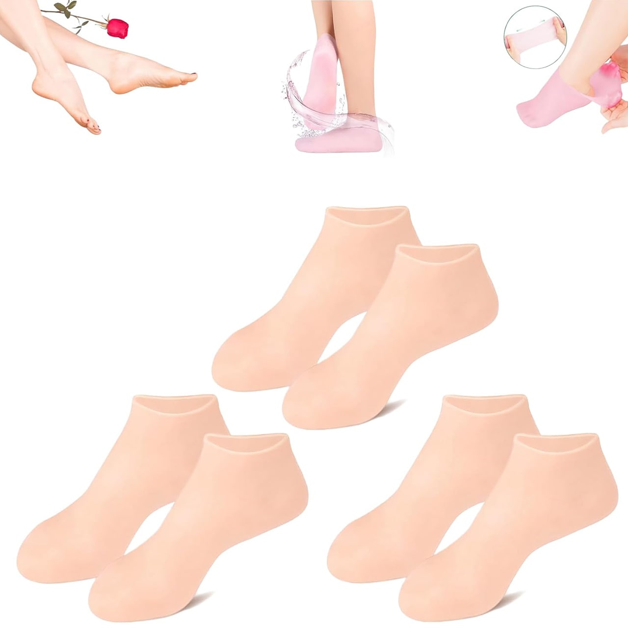 MoistMask, zvlhčujúce silikónové ponožky na starostlivosť o nohy (1+1 ZDARMA ) - Image 10