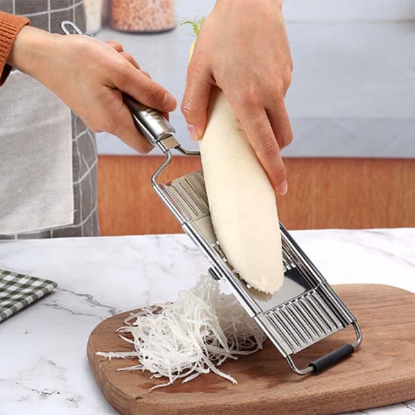 MultiSlicer, viacúčelový krájač na zeleninu s ergonomickou protišmykovou rukoväťou a 3 rôznymi čepeľami - Image 8
