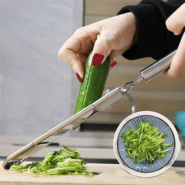 MultiSlicer, viacúčelový krájač na zeleninu s ergonomickou protišmykovou rukoväťou a 3 rôznymi čepeľami - Image 10