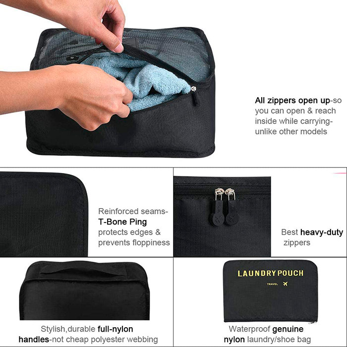 PackingBags, cestovné organizačné tašky (6 kusov) - Image 5