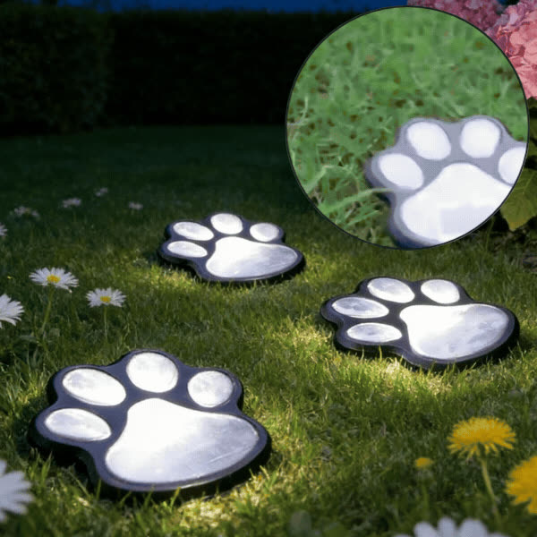 Solárne LED svietidlá v tvare labiek, Paws - video