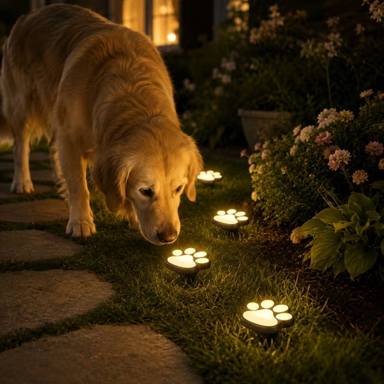 Solárne LED svietidlá v tvare labiek, Paws - Image 2