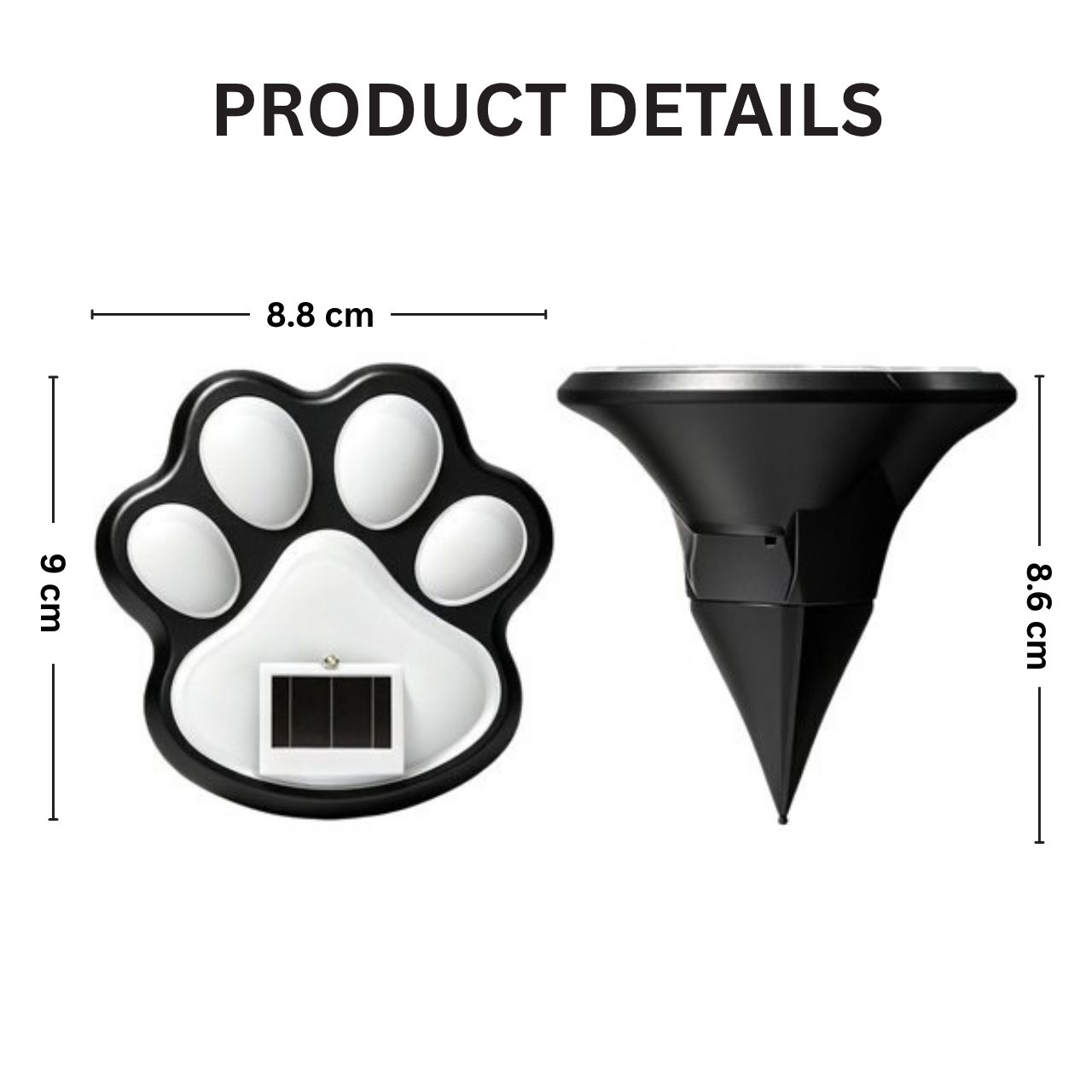 Solárne LED svietidlá v tvare labiek, Paws - Image 5