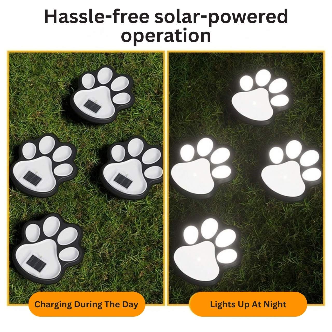 Solárne LED svietidlá v tvare labiek, Paws - Image 7