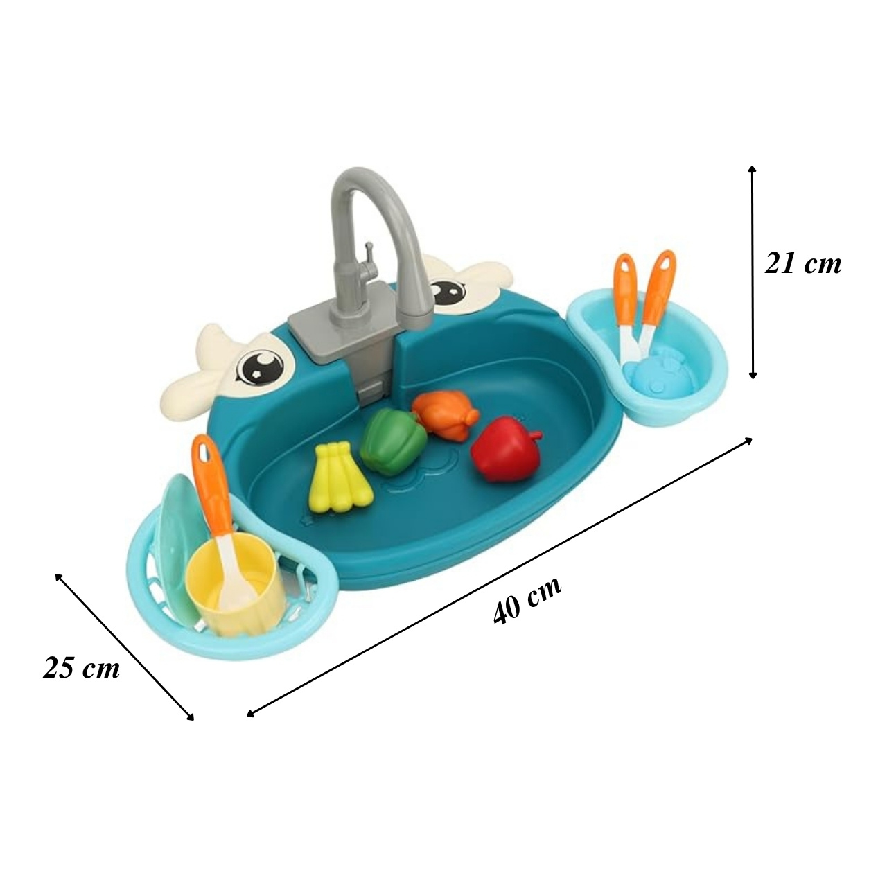 PlaySink, detská kuchynská súprava s umývadlom - Image 2