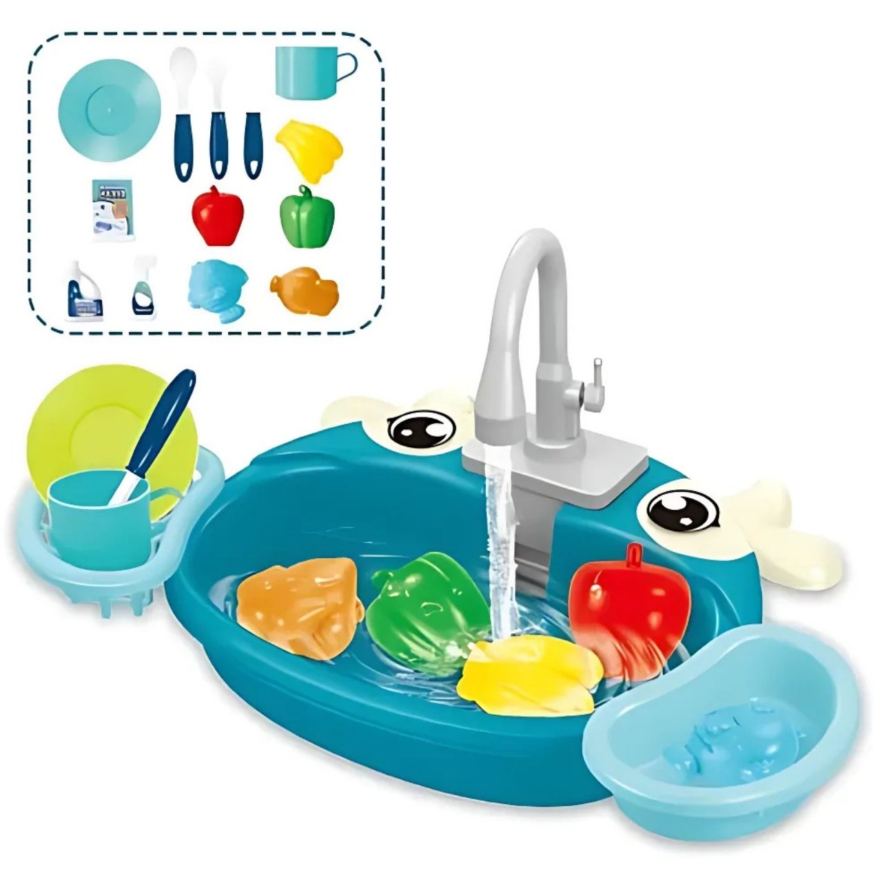 PlaySink, detská kuchynská súprava s umývadlom - Image 3